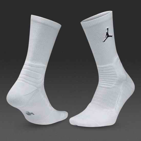 5 Pairs Of White Jordan socks